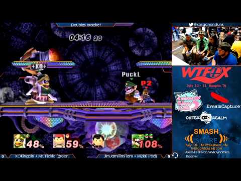 WTFox - KOKingpin + Mr. Pickle (green) vs  JimJamFlimFlam + M2RK (red) - Project M Doubles