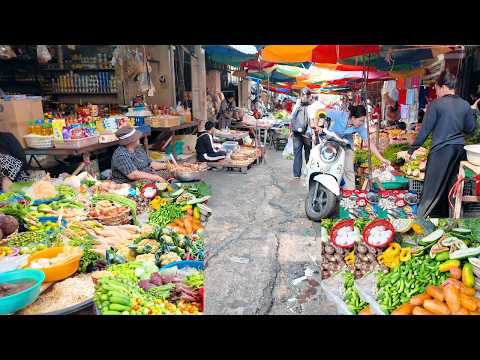 Best Street Food Walking Tour 2026! CAMBODIAN Food Market - Morning Boeng Tumpun Market, Phnom Penh