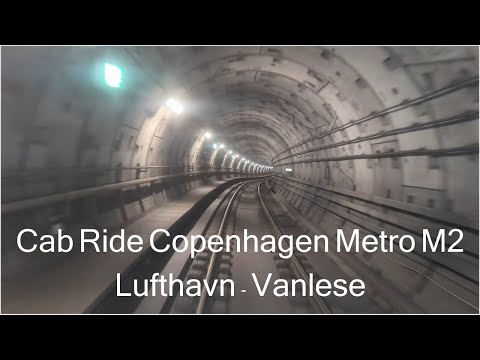 #ASMR #Copenhagen #metro M2 Lufthavn - Vanløse #cabride #train #sounds