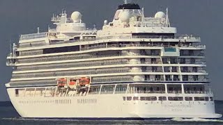 Cruise ship M/S Viking Neptune leaving Tallinn