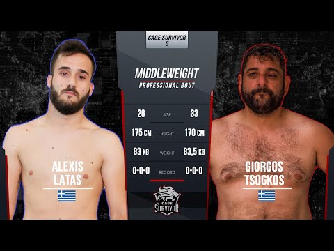 Cage Survivor 5 | Alexis Latas vs. Giorgos Tsogkos | Full Fight