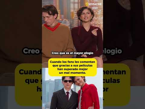 Hemos estado con #TomHolland y #Zendaya con motivo del estreno de #SpidermanBrandNewDay
