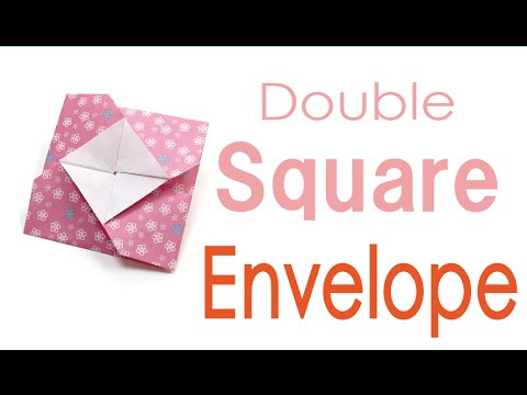 Origami Paper Double Square Envelope - Origami Kawaii〔#047〕