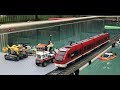 2018 Awesome Lego Train Set Through The Garden Pool And House