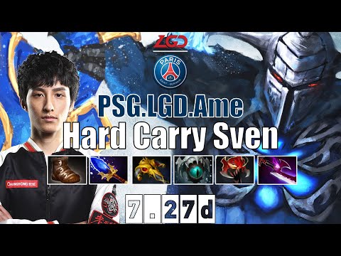 Sven | PSG.LGD.Ame | Hard Carry Sven | 7.27d Gameplay Highlights