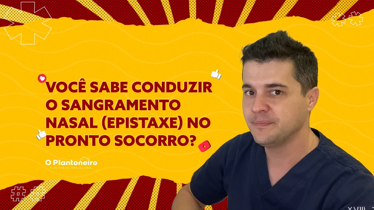 Bombou no canal - Sangramento Nasal