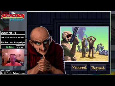 RGLtv Retrothon 2022 - (047) Dune II: The Building of a Dynasty (Harkonnen Campaign) by davidtki pt1