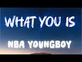 Nba Youngboy What You Is Lyrics