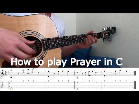 How to play Prayer in C+tabs