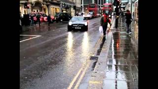 Lord Aleem revving up the SLS AMG in London