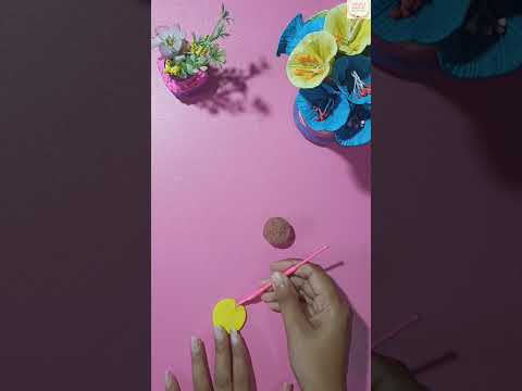 Clay flower making easy tutorial || Clay art #shorts #shortsfeed #shortvideo #youtubeshorts #clayart