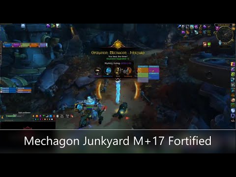 Mechagon Junkyard M+17 Fortified SL's Season 4 WoW Restoration Shaman POV