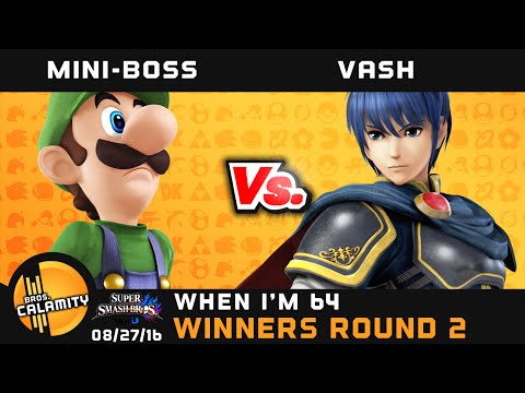 WI64 | Mini-Boss (Luigi) vs Vash (Marth) - Winners Round 2 - Smash Wii U Singles