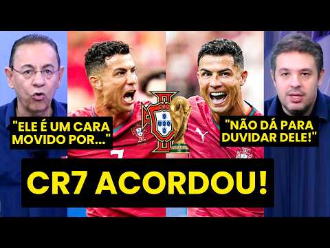 “NÃO DÁ PRA DUVIDAR do CRISTIANO RONALDO! ESSE CARA é…” CR7 FAZ 2 GOLS em PORTUGAL x UZBEQUISTÃO!