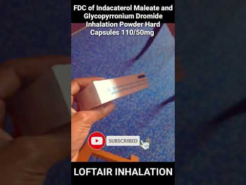 Fdc of indacaterol maleate and glycopyrronium bromide inhala...