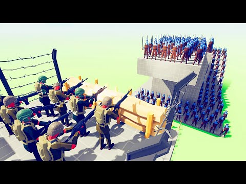 Army vs 100 Units - Totally Accurate Battle Simulator TABS