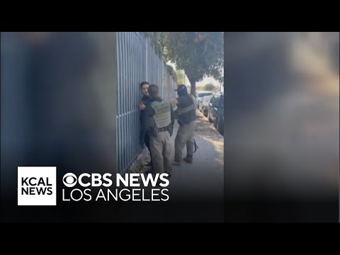 Montebello man shouts "I am American" while federal agents detain him