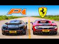 McLaren P1 V Ferrari 296 DRAG RACE