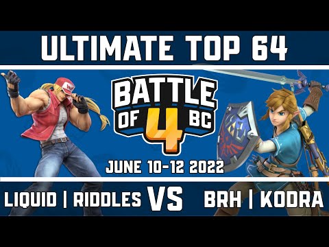 Liquid | Riddles vs BRH | Kodra - Ultimate Singles Top 64 - Battle of BC 4