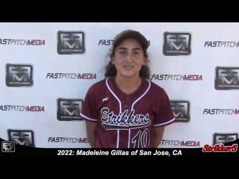 2022 Maddie Gillas Outfield Softball Skills Video - San Jose Strikkers
