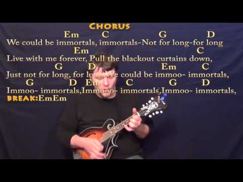 Immortals - Mandolin Cover Lesson in Em with Chords/Lyrics