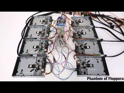 Phantom of Floppera on 8 Musical Floppy Drives