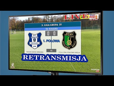 [2020-11-08]🔶🎦 Retransmisja LIVE (1️⃣Połowa)⚽ TEXOM SOKÓŁ Sieniawa 🆚 P.S.A. STAL Stalowa Wola
