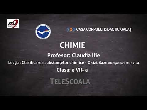 Chimie - Clasa a 7-a - Oxizi. Baze (Recapitulare cls. a VI-a)