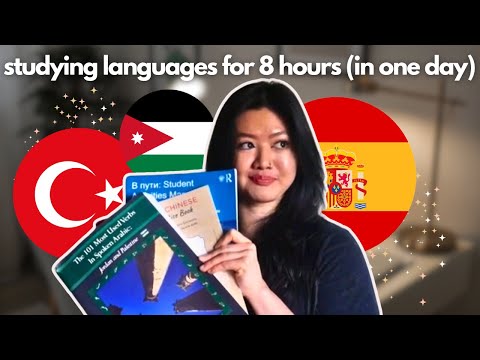 My INTENSE 8 hour language learning study routine (vlog) (Spanish, Arabic, Turkish learning)