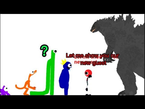 If Godzilla was in rainbow friends part 2 (Meeting the rainbow friends)