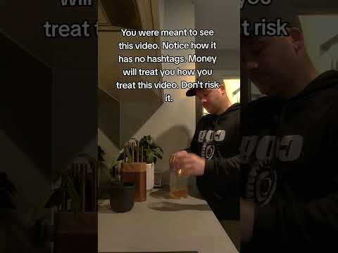 You were meant to see this Notice how no hashtags. Money will treat you how you treat video.