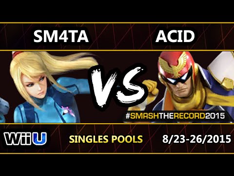 STR2015 - SM4TA (ZSS) Vs. Acid (Captain Falcon) SSB4 Pools - Smash Wii U - Smash 4