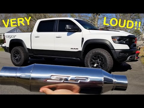 My Ram TRX gets LOUD!! MUFFLER DELETE and SLP LOUDMOUTH SWAP!