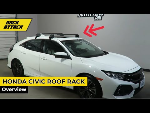 2017+ Honda Civic Hatchback with Rhino Roof Rack Overview