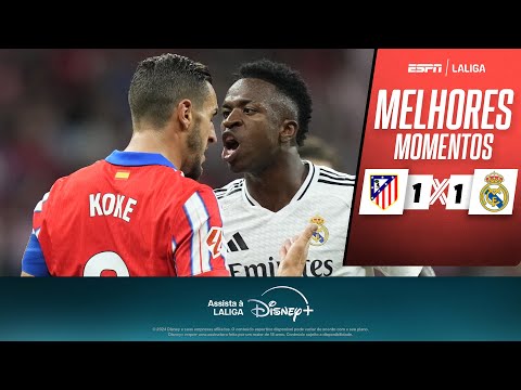 Gols e lances de Atlético de Madri x Real Madrid