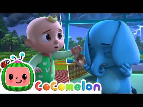 I Hear Thunder! 🌩️15 MIN LOOP | Animal Sounds & Rainy Day Fun | CoComelon Animal Time Song