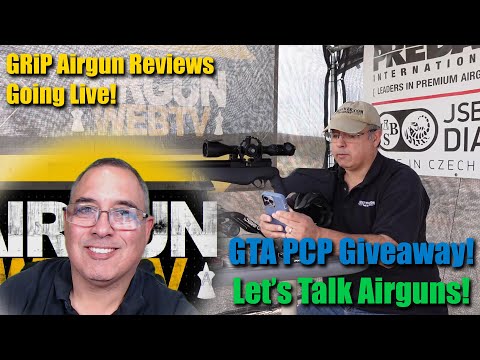 AIRGUNWEBTV LIVE! - GTA GRiP Reviews now LIVE, Slugs & the Umarex Origin? Let's talk Airguns!