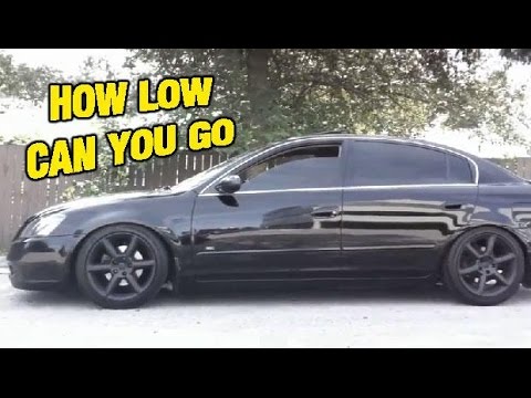 Altima Slammed n Stanced on D2 Racing Coilovers
