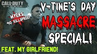 BEASTIN W/ MICHAEL MYERS! 40 KILL STREAK! ❤ Dual Comm w/ GF ➝ How We Met! ❤ COD Ghosts