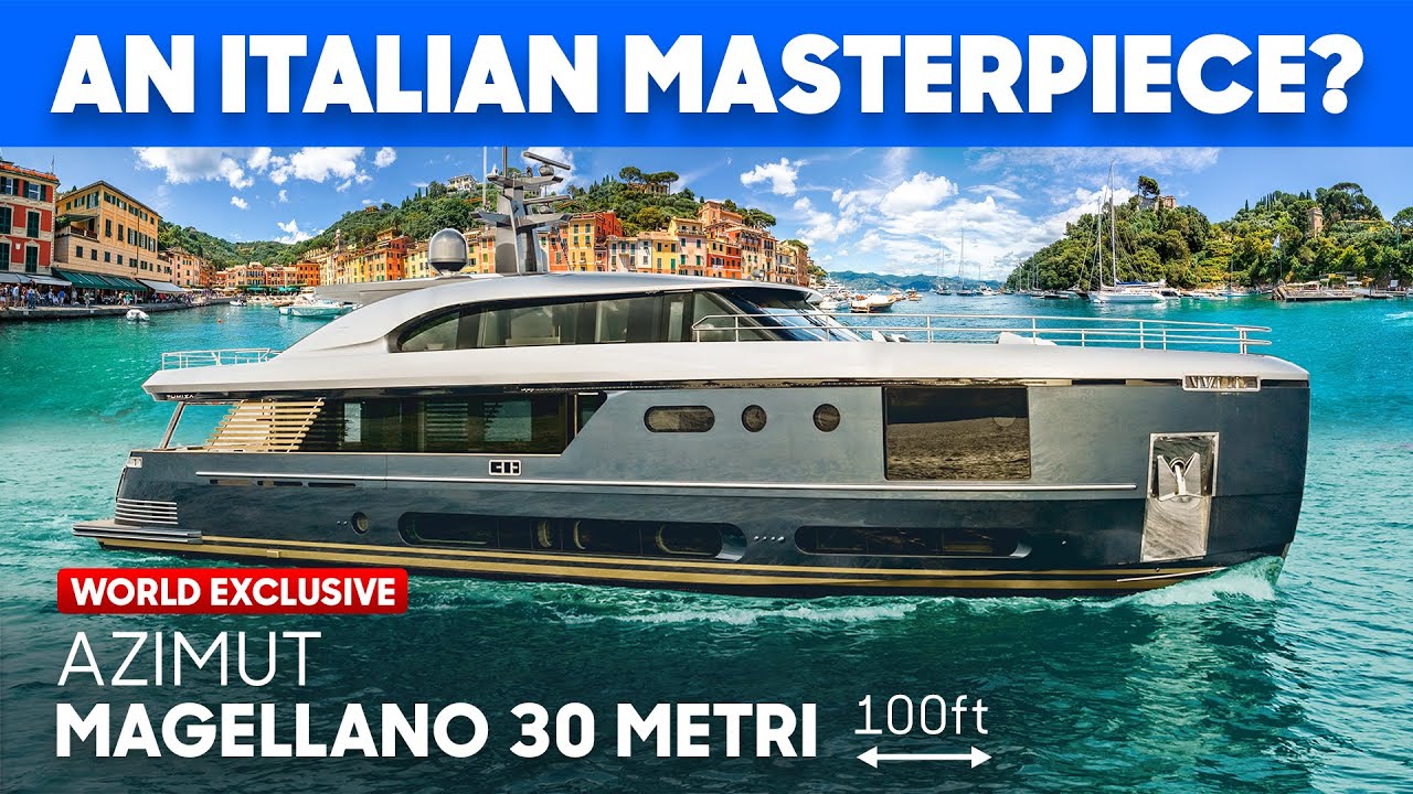 Form with Function? NEW Flagship Azimut Magellano 30 Metri Full Tour & Review by YachtBuyer