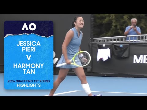 Jessica Pieri v Harmony Tan Highlights | Australian Open 2026 Qualifying First Round