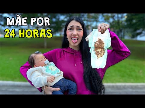 24 HOURS BEING A CLUMSY REBORN MOTHER | Luluca