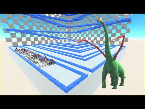ESCAPE FROM ALIEN BRACHIOSAURUS #10 - ARBS - Animal Revolt Battle Simulator