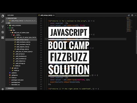 Javascript Boot Camp Fizzbuzz Solution