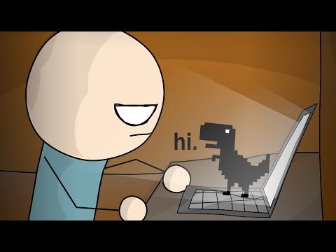 No Internet (Chrome Dinosaur Animation)