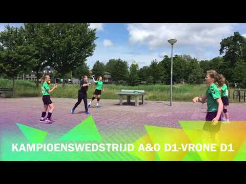 A&O D1 - Vrone D1 14-24  Vrone Kampioen zondag 16 juni 2019