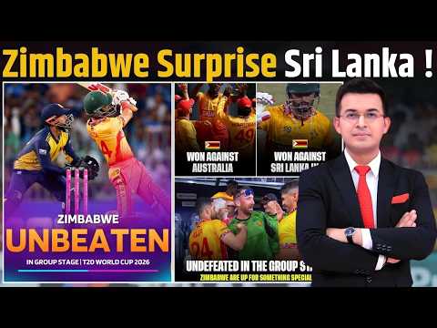 SL vs ZIM : Zimbabwe stun hosts Sri Lanka to top Group B.