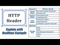 HTTP Headers | Realtime example of HTTP Header | HTTP Response header | HTTP Request Header