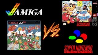 Amiga vs. SNES -  Pierre le Chef is Out to Lunch Port Comparison
