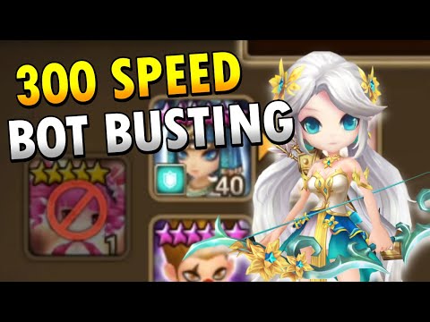 Killing bots with 300 Speed Units SPREAD THE AWARENESS! (Summoners War)